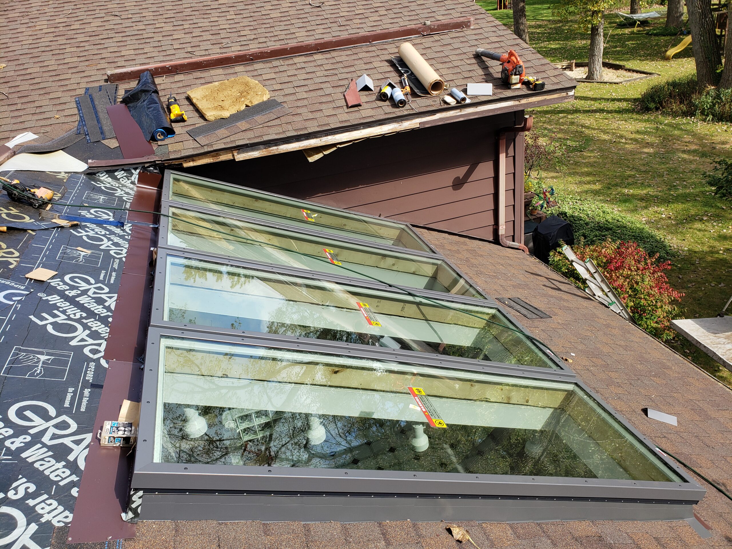 Skylight Home Exterior Installation